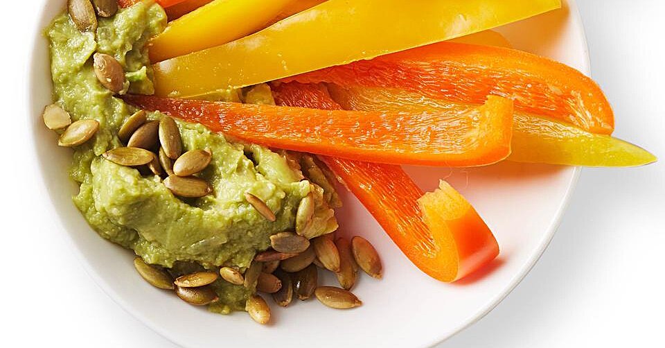 Guacamole & Bell Pepper Dippers | Recipe Cloud App