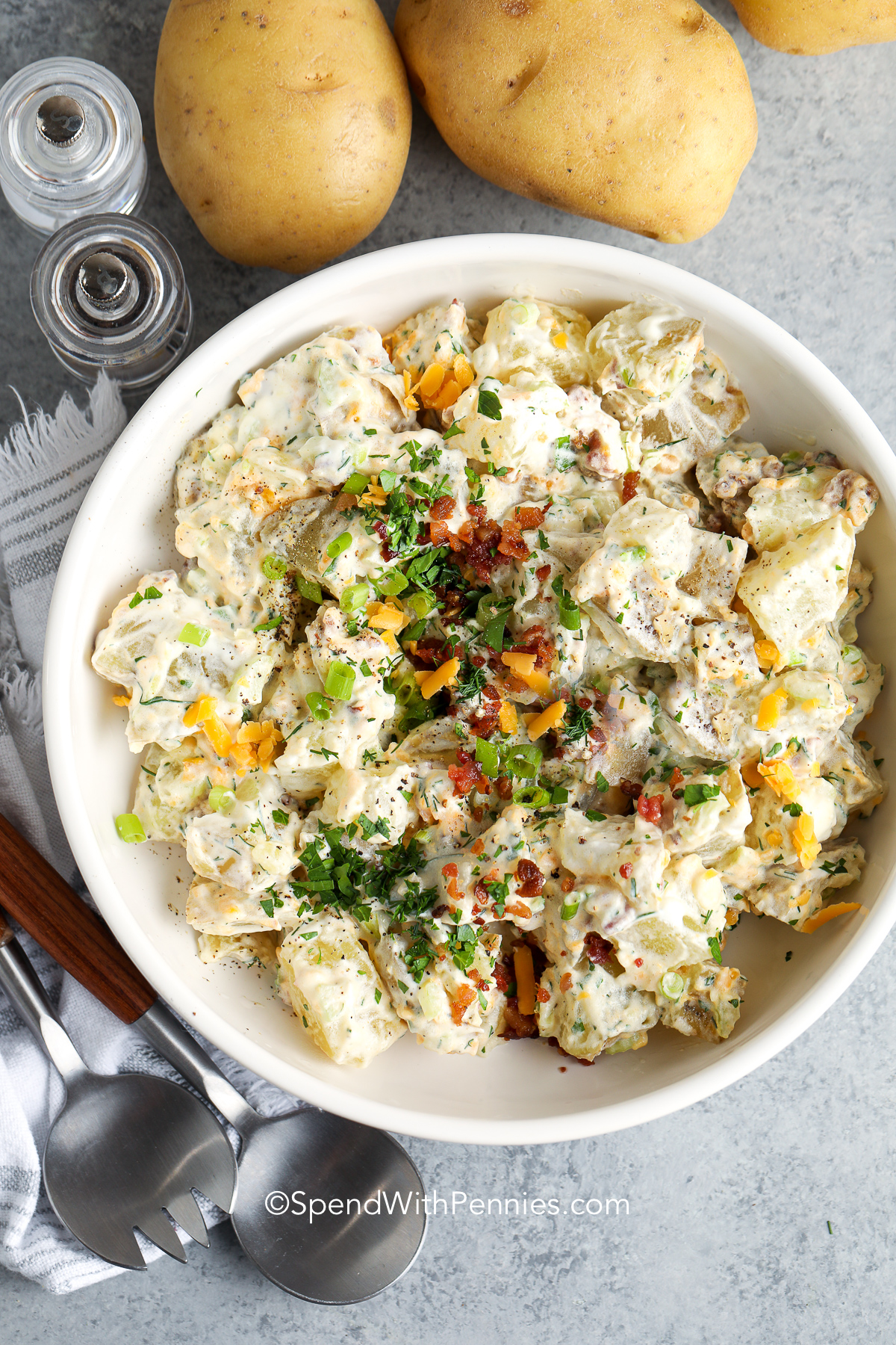 Potato Salad with Bacon | Recipe Cloud App