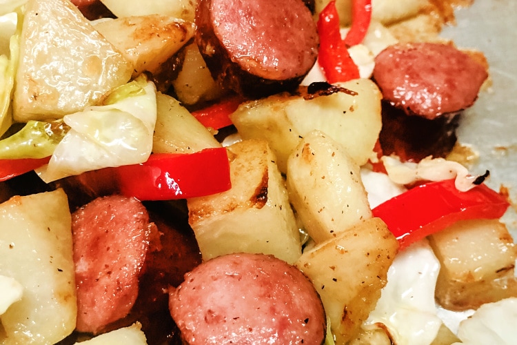 Sausage, Potato And Cabbage Sheet Pan Meal - Chef Alli | Recipe Cloud App