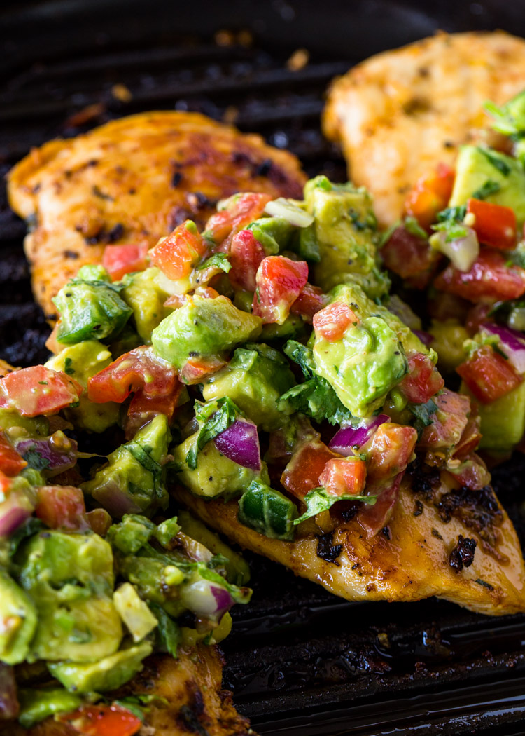 Grilled Chicken with Avocado Salsa (Keto) | Recipe Cloud App