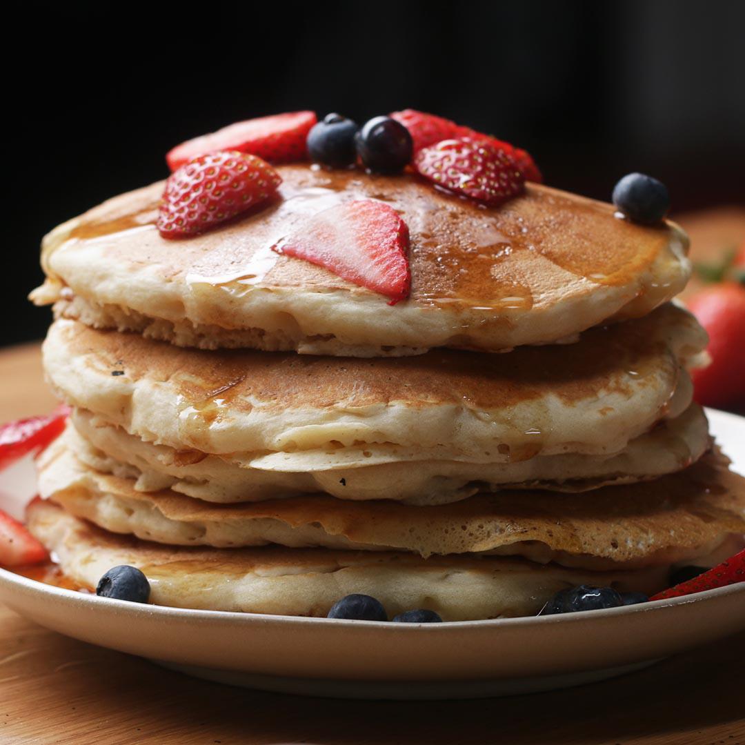 The Fluffiest Vegan Pancakes Recipe By Tasty | Recipe Cloud App