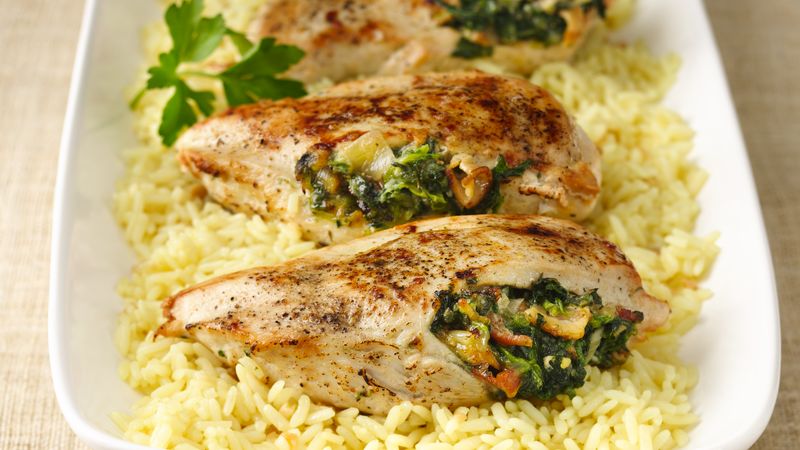 Spinach-Stuffed Chicken Breasts | Recipe Cloud App