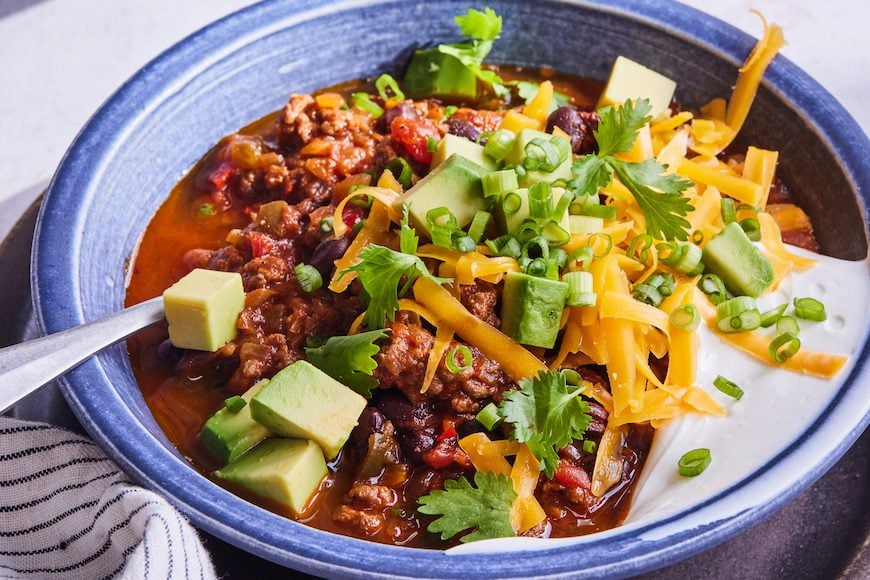 Smoky Beef & Black Bean Chili | Recipe Cloud App