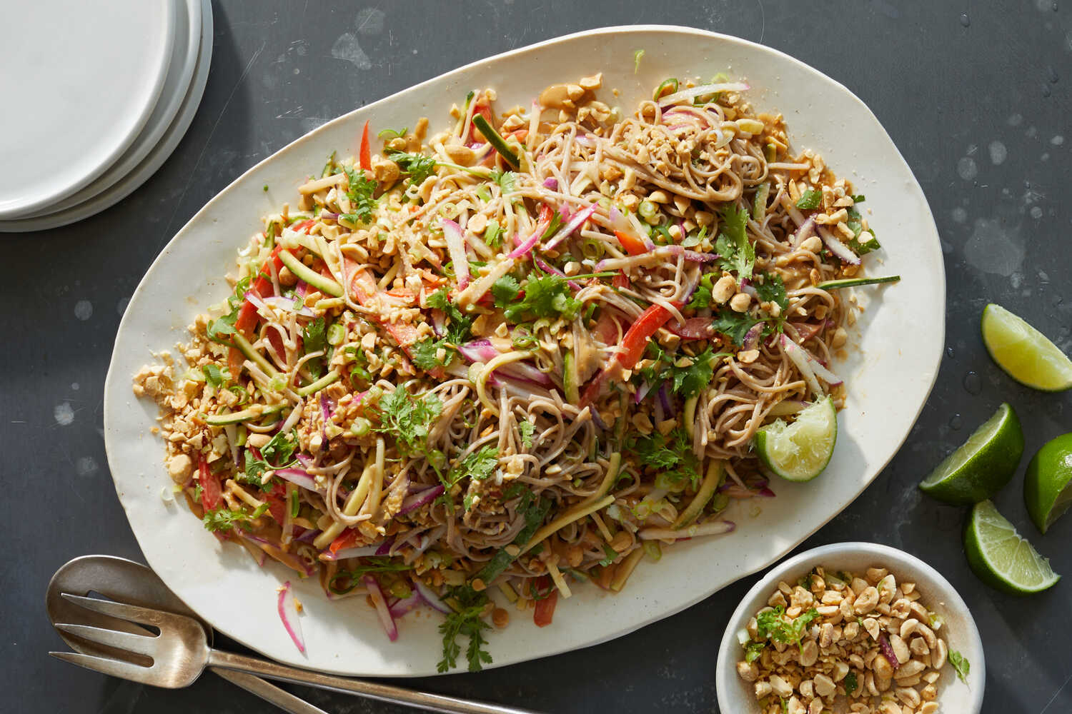 Cold Noodle Salad With Spicy Peanut Sauce Recipe | Recipe Cloud App