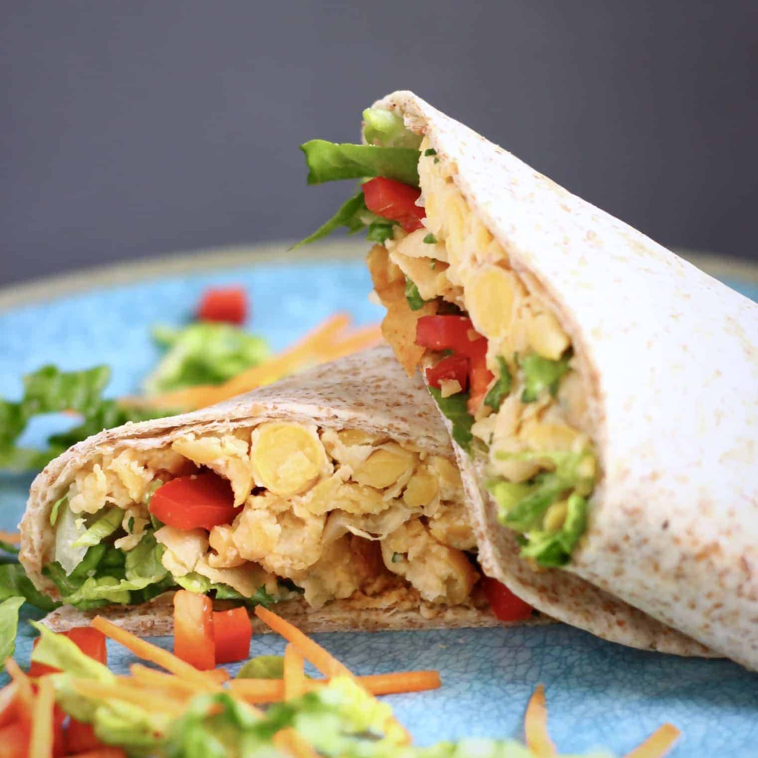 Vegan Chickpea Caesar Salad Wraps (Gf) | Recipe Cloud App