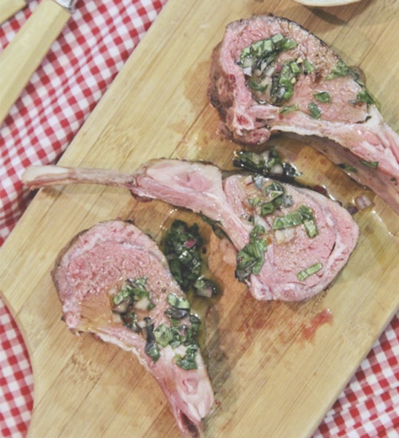 Sous Vide Lamb Chops With Basil Chimichurri | Recipe Cloud App