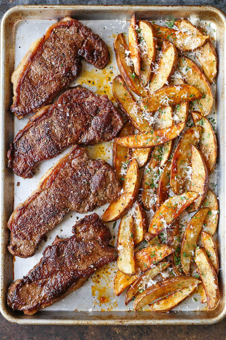 Sheet Pan Steak And Fries Sheet Pan Steak And Fries - Damn Delicious | Recipe Cloud App
