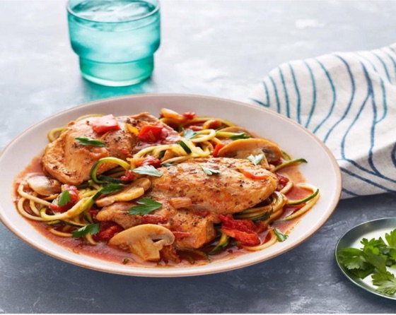 Instant pot chicken cacciatore with zucchini noodles | Recipe Cloud App
