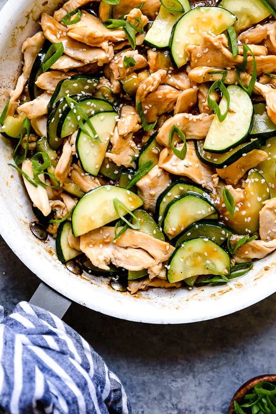 Easy Chicken And Zucchini Stir Fry - Skinnytaste | Recipe Cloud App