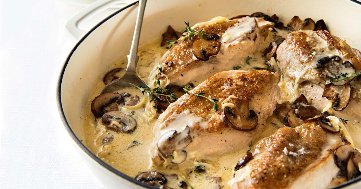 Chicken With Cream Sauce And Mushrooms | Recipe Cloud App