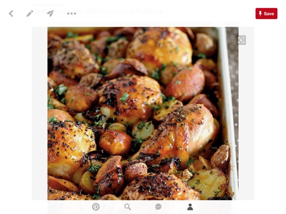 Spanish Chicken with Chorizo and Potatoes Nigella Lawson Nigella Kitchen Suppertime and Cooking is E