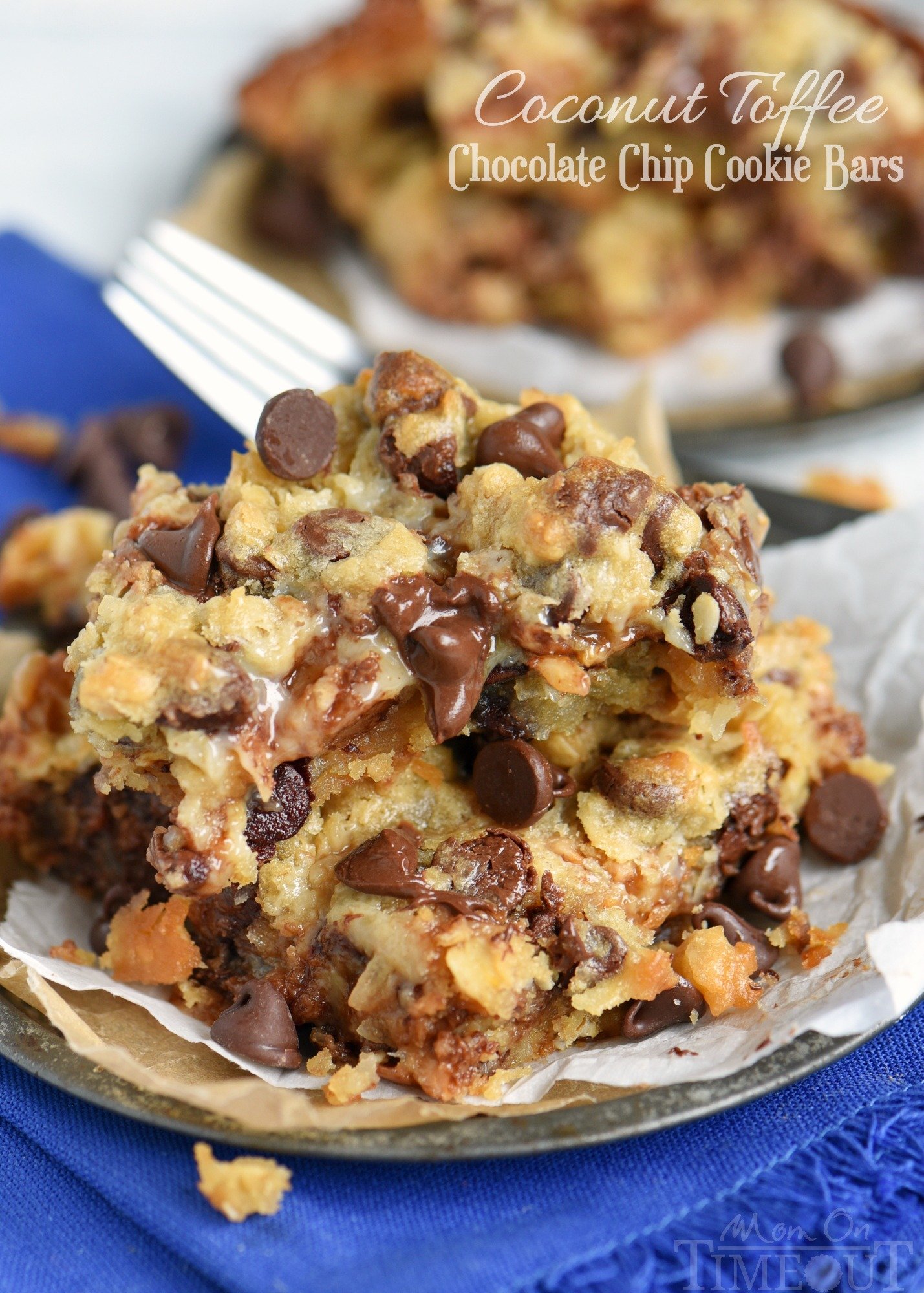 Coconut Toffee Chocolate Chip Cookie Bars Recipe | Recipe Cloud App