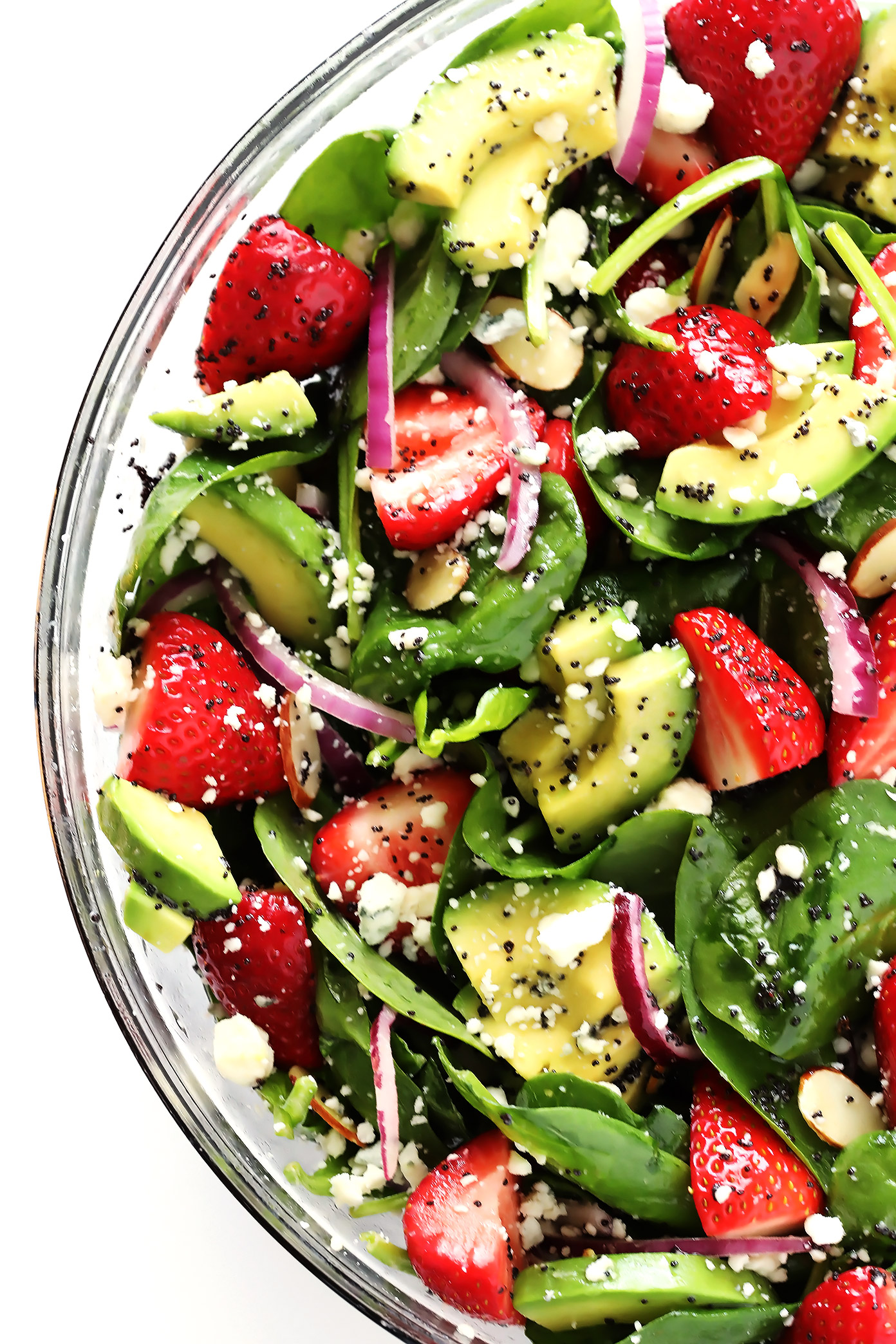 Strawberry Avocado Spinach Salad with Poppyseed Dressing | Recipe Cloud App