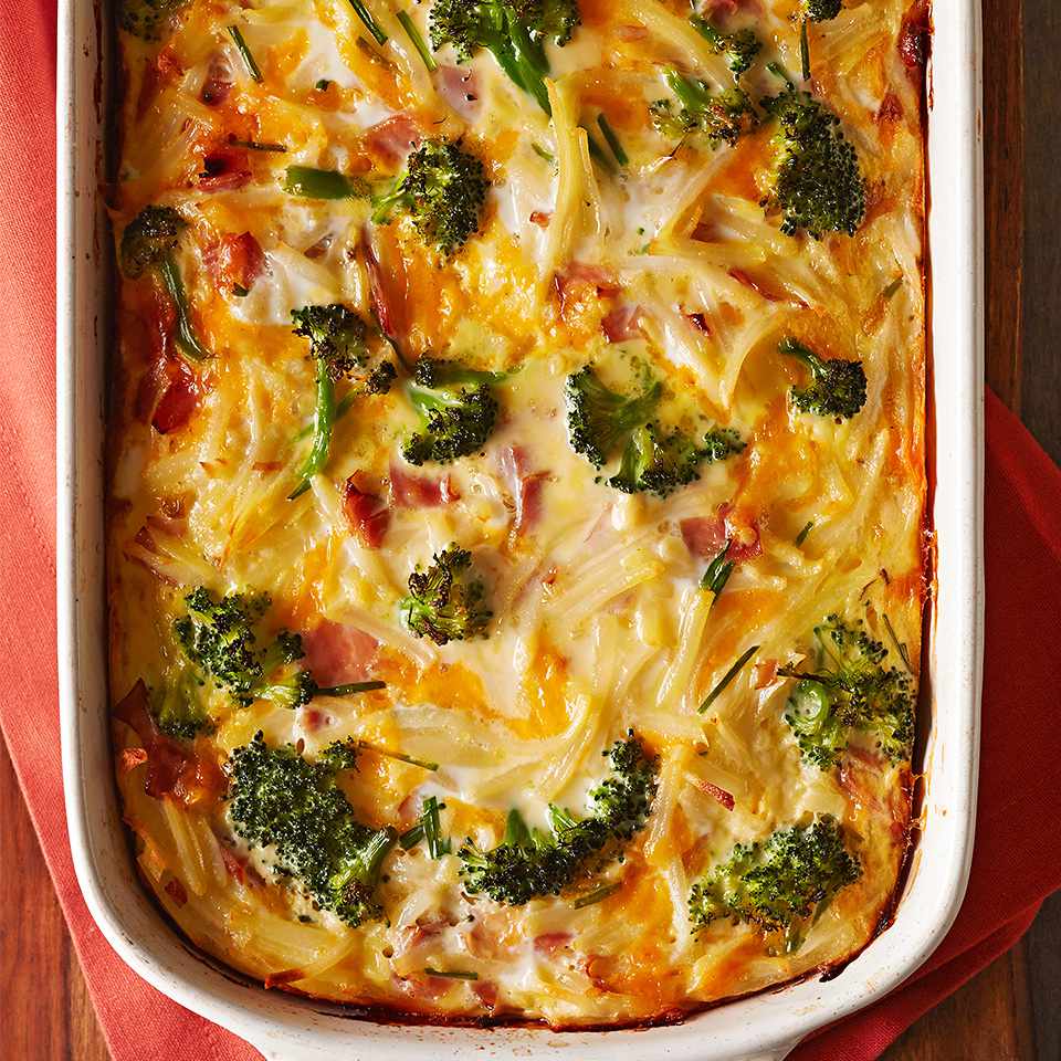 Overnight Potato and Broccoli Breakfast Casserole | Recipe Cloud App