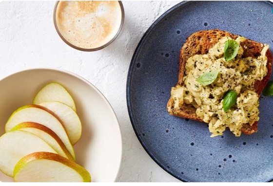 Pesto Scrambled Eggs | Recipe Cloud App