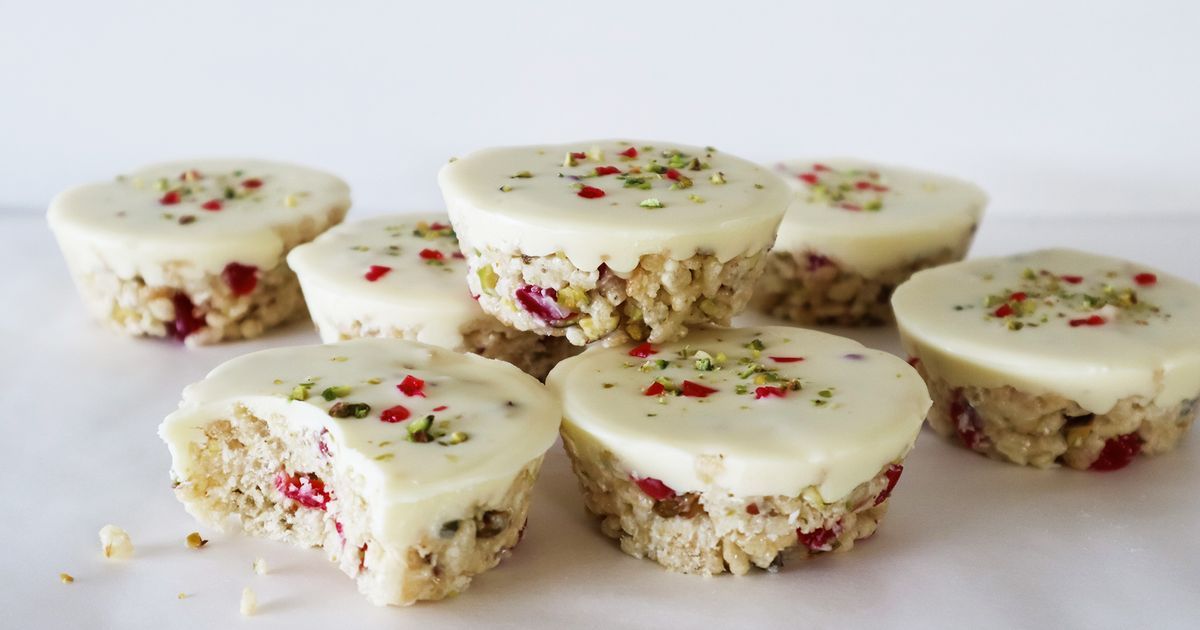 Muffin Pan White Christmas Crackles | Recipe Cloud App