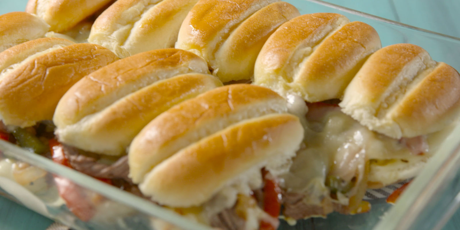 Philly Cheesesteak Pull-Apart Sliders | Recipe Cloud App