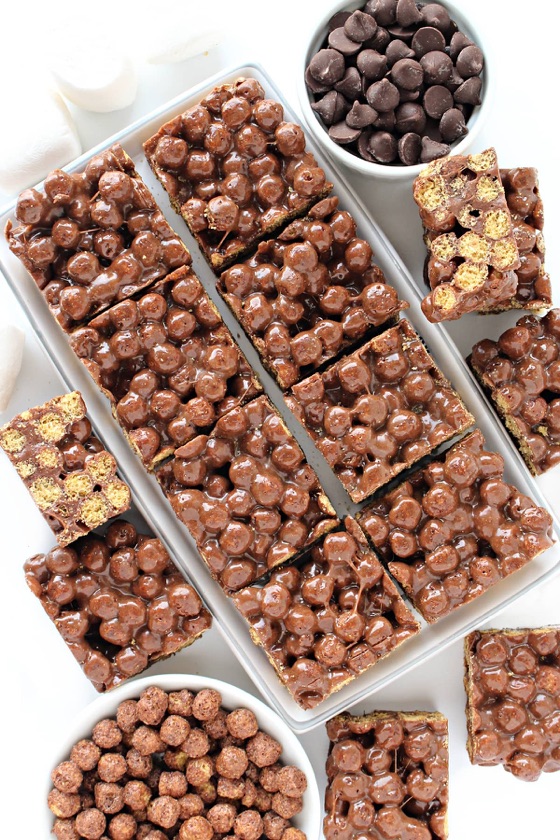 Puffed Cereal Choc Squares | Recipe Cloud App