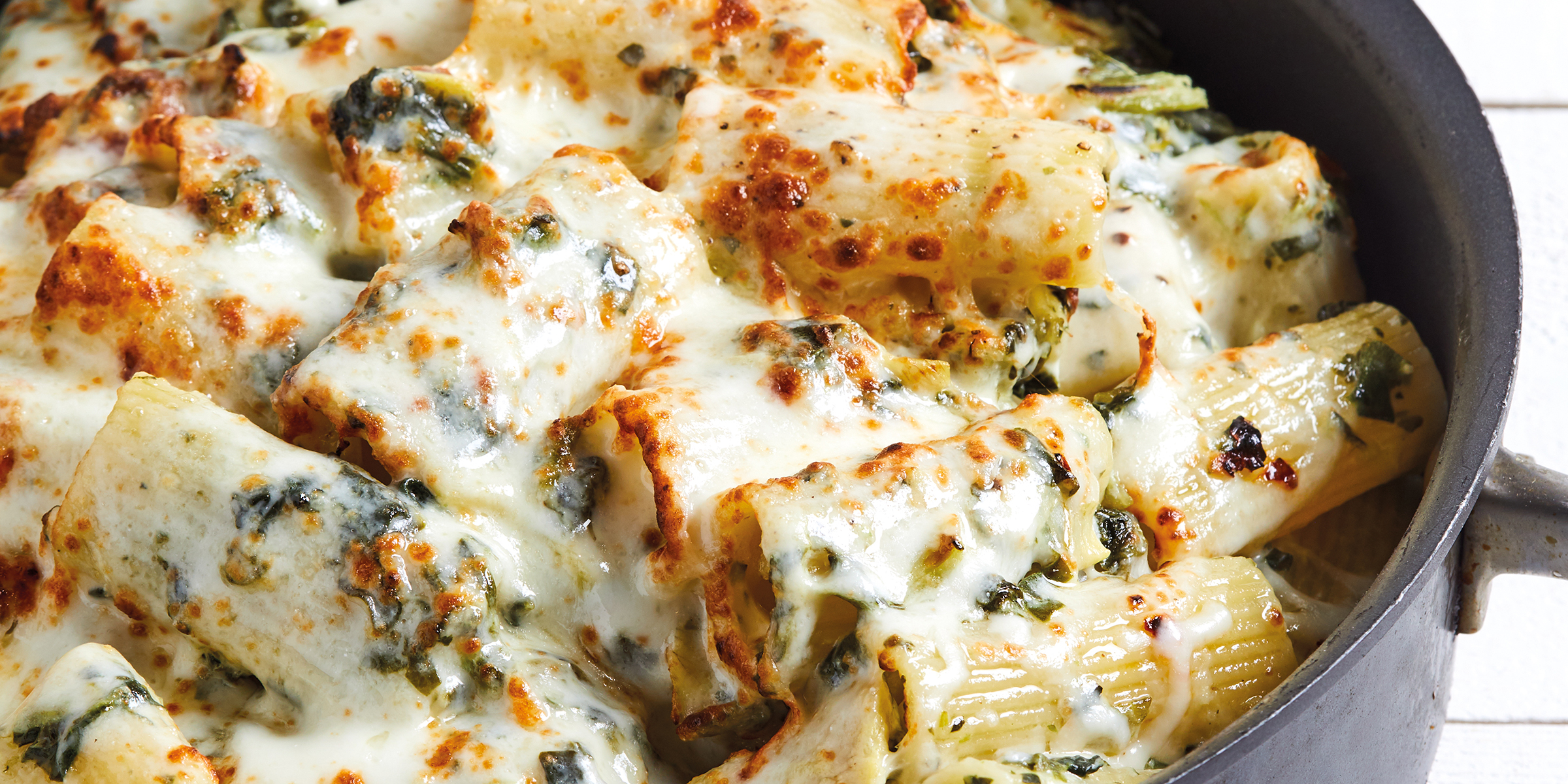 Turn Creamy Spinach And Artichoke Pasta Bake | Recipe Cloud App