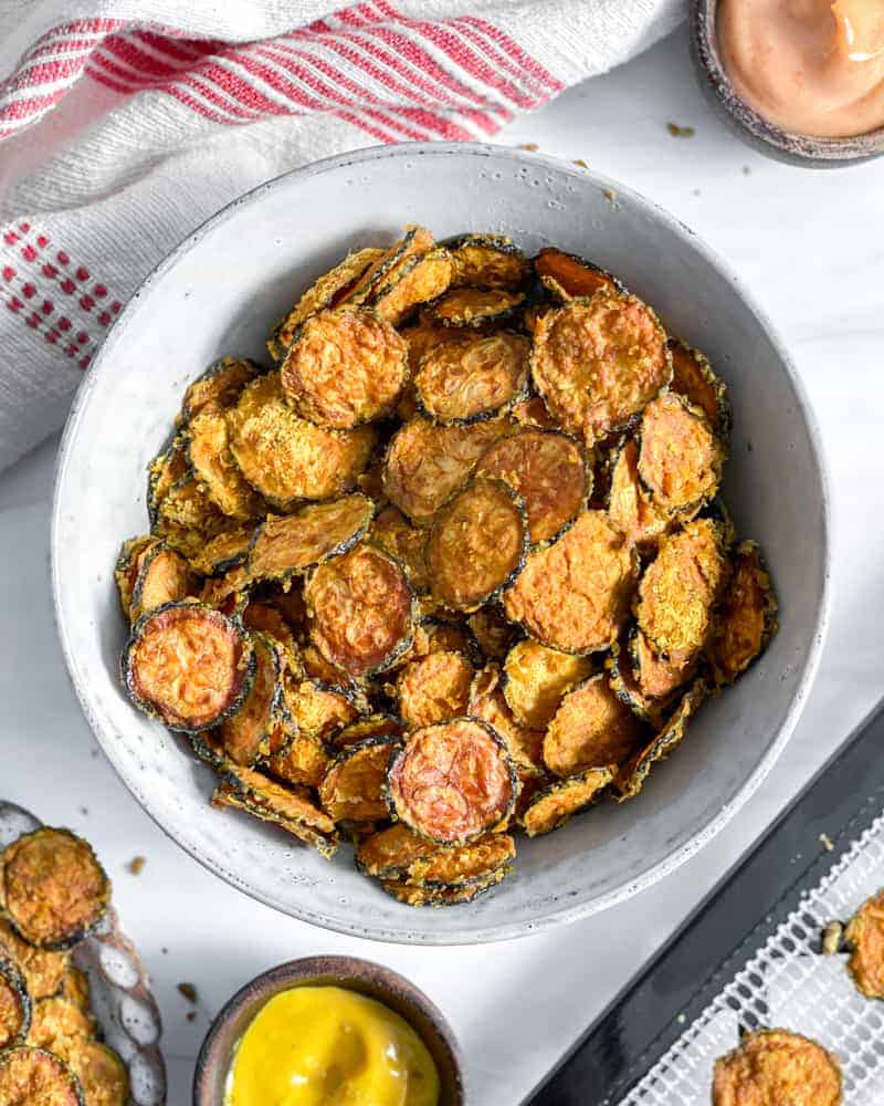 Vegan Cheesy Zucchini Chips | Recipe Cloud App
