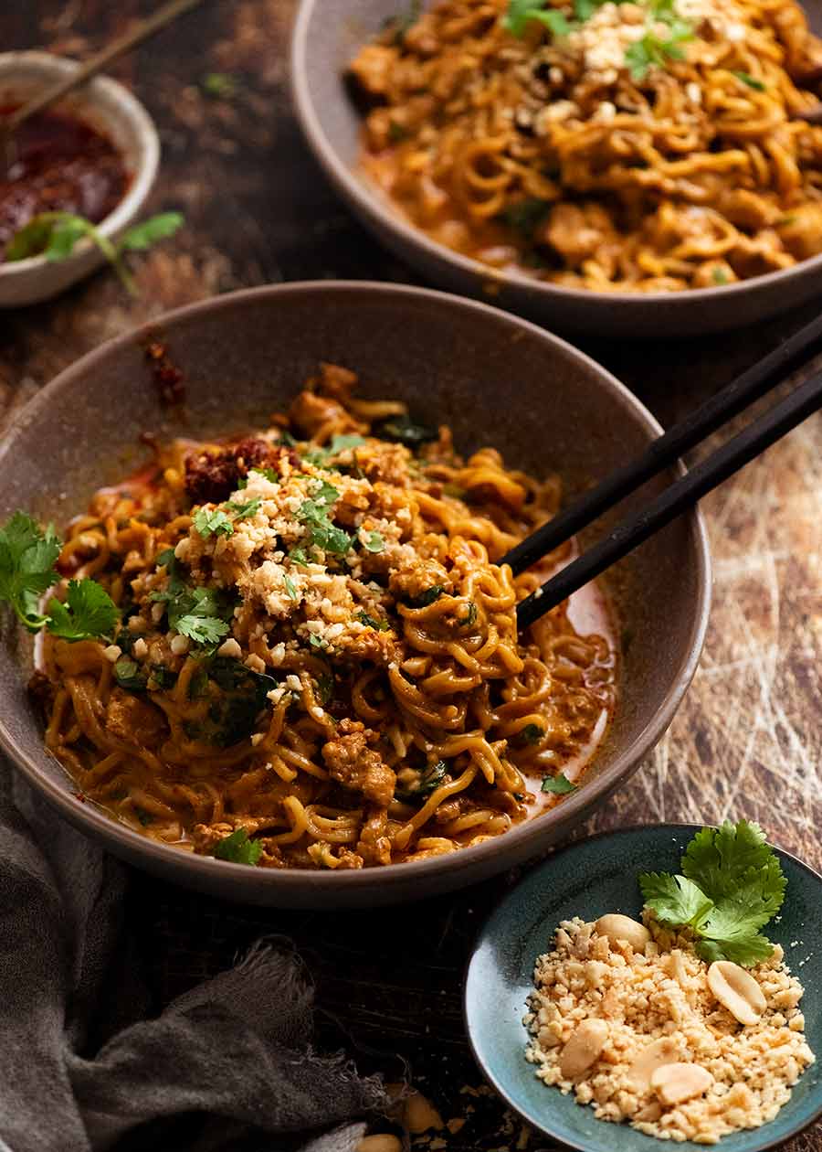 Thai Chicken Peanut Noodles (Mince) | Recipe Cloud App