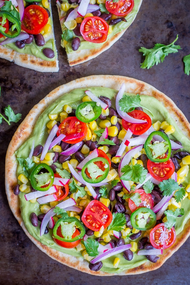Guacamole Pita Pizzas | Recipe Cloud App