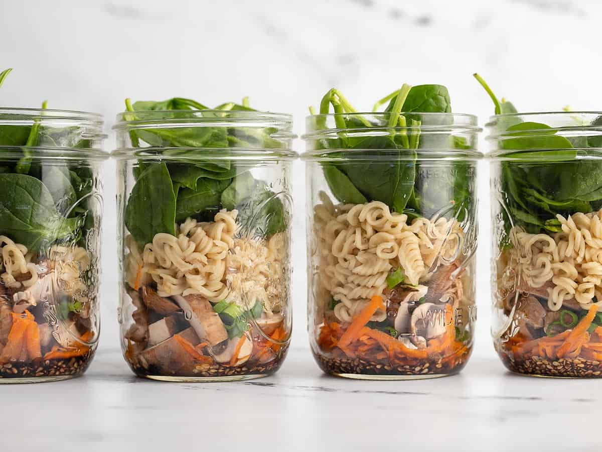 Meal Prep Noodle Soup Jars | Recipe Cloud App