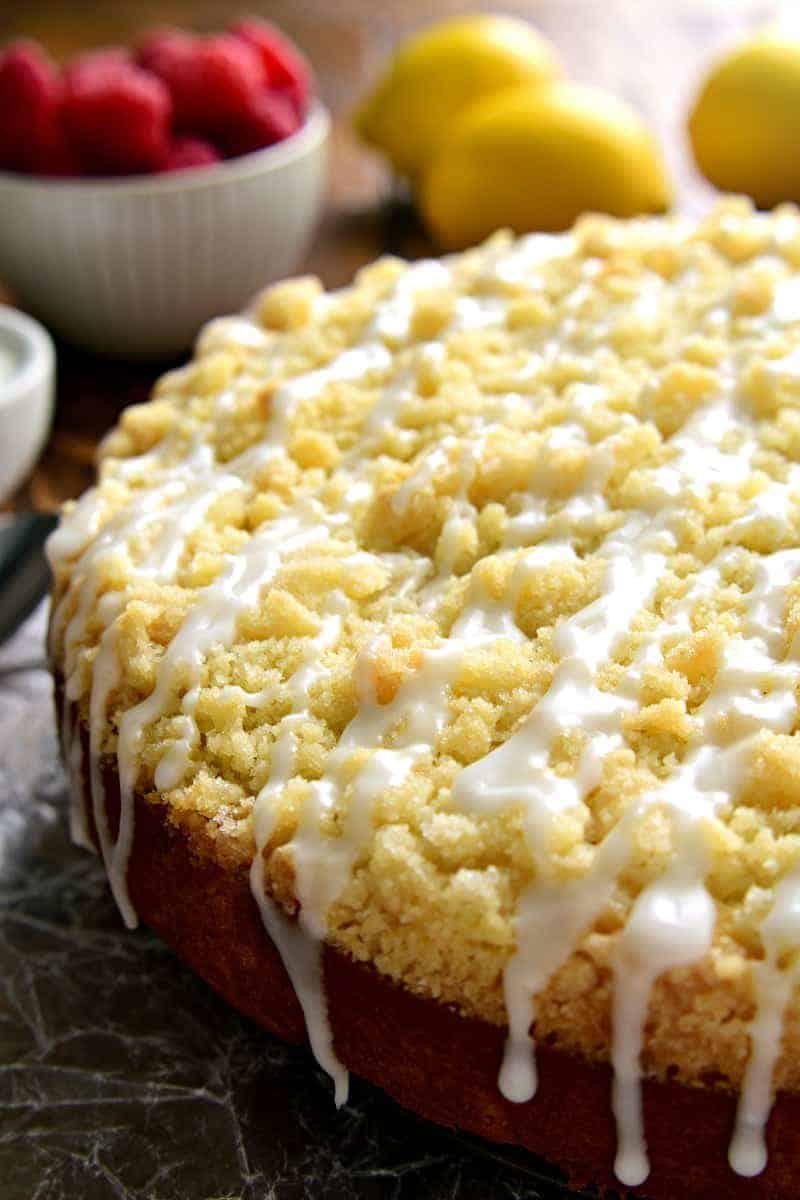 Lemon Raspberry Coffee Cake | Recipe Cloud App