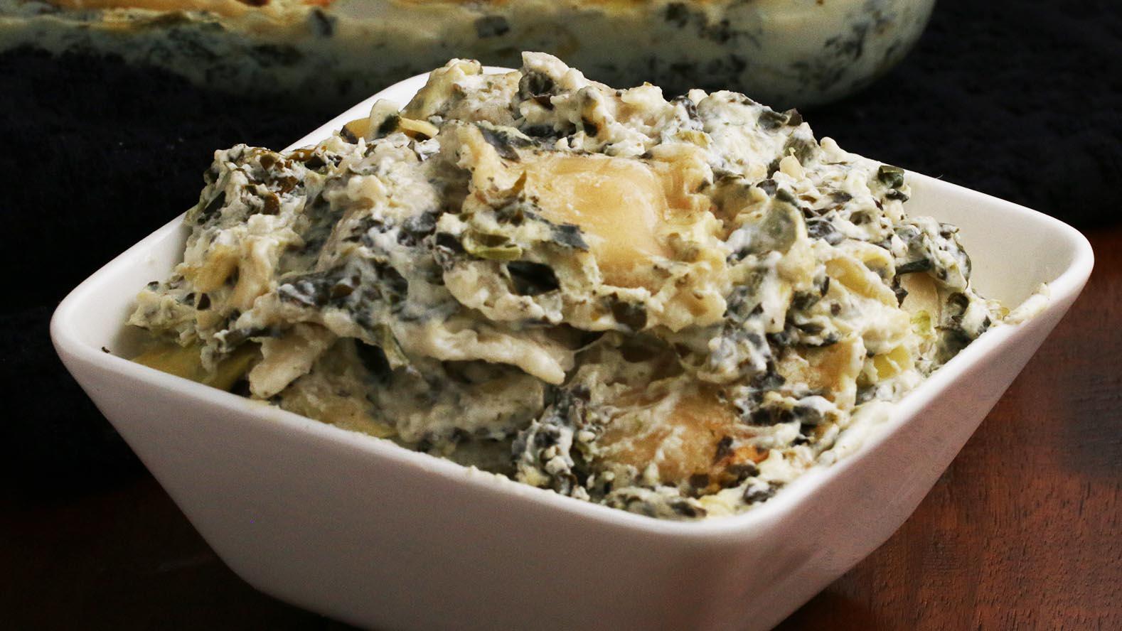 Pasta Ravioli: Spinach Artichoke Bake | Recipe Cloud App