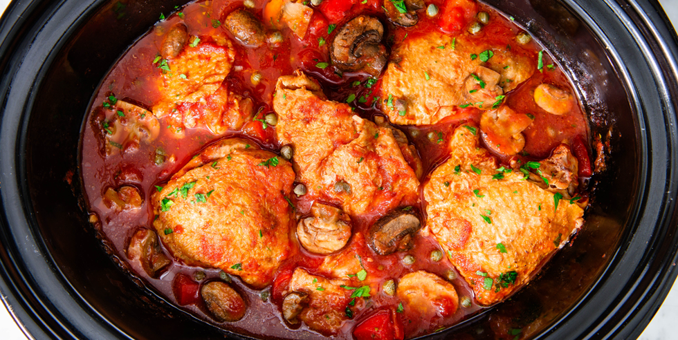 Chicken Thighs: Slow-Cooker Chicken Cacciatore | Recipe Cloud App