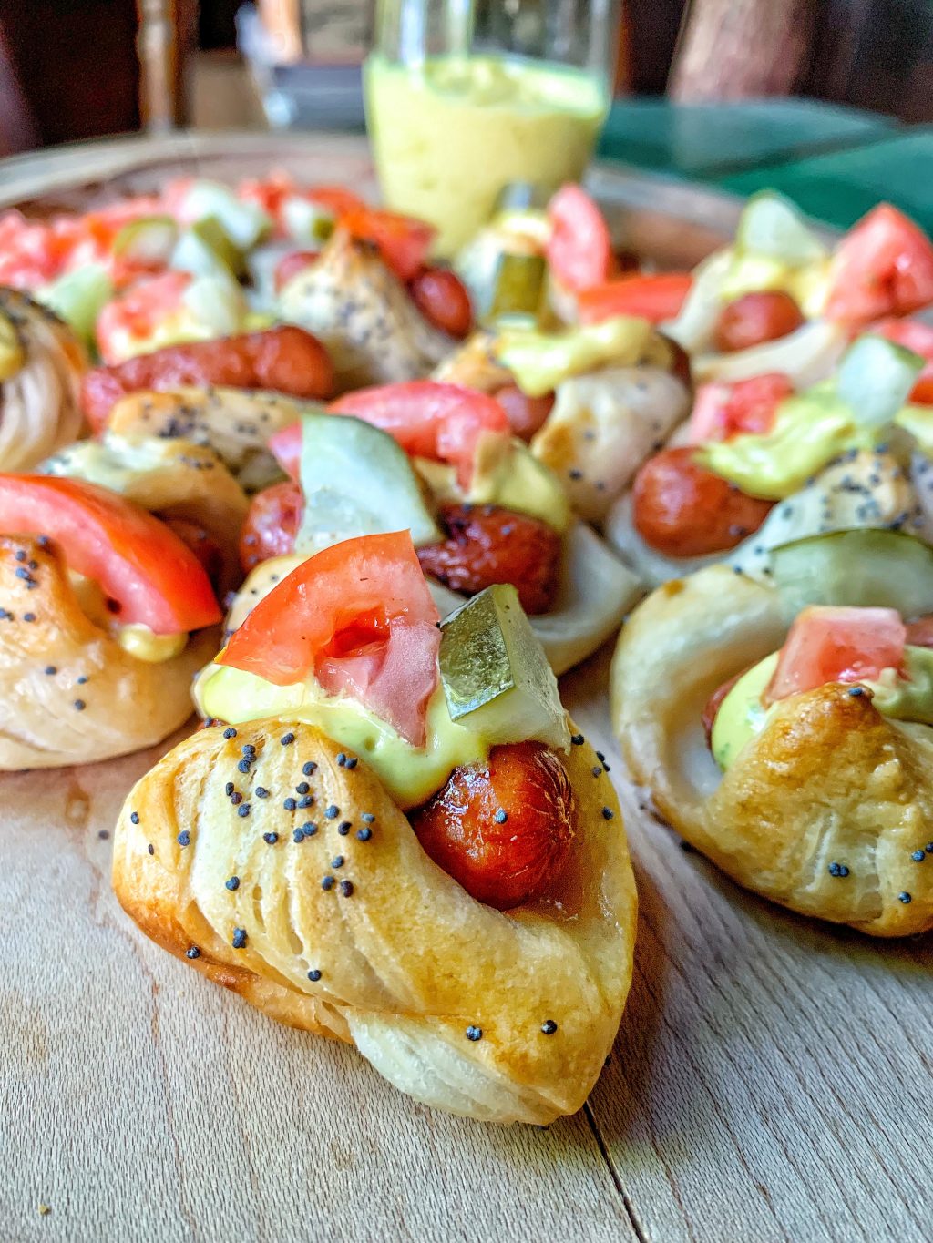 Mini Chicago Style Hot Dogs | Recipe Cloud App
