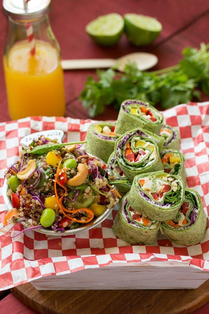Rainbow Veggie Pinwheels | Recipe Cloud App
