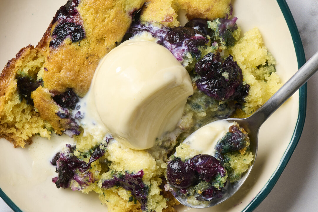 Lemon Blueberry Spoon Cake | Recipe Cloud App