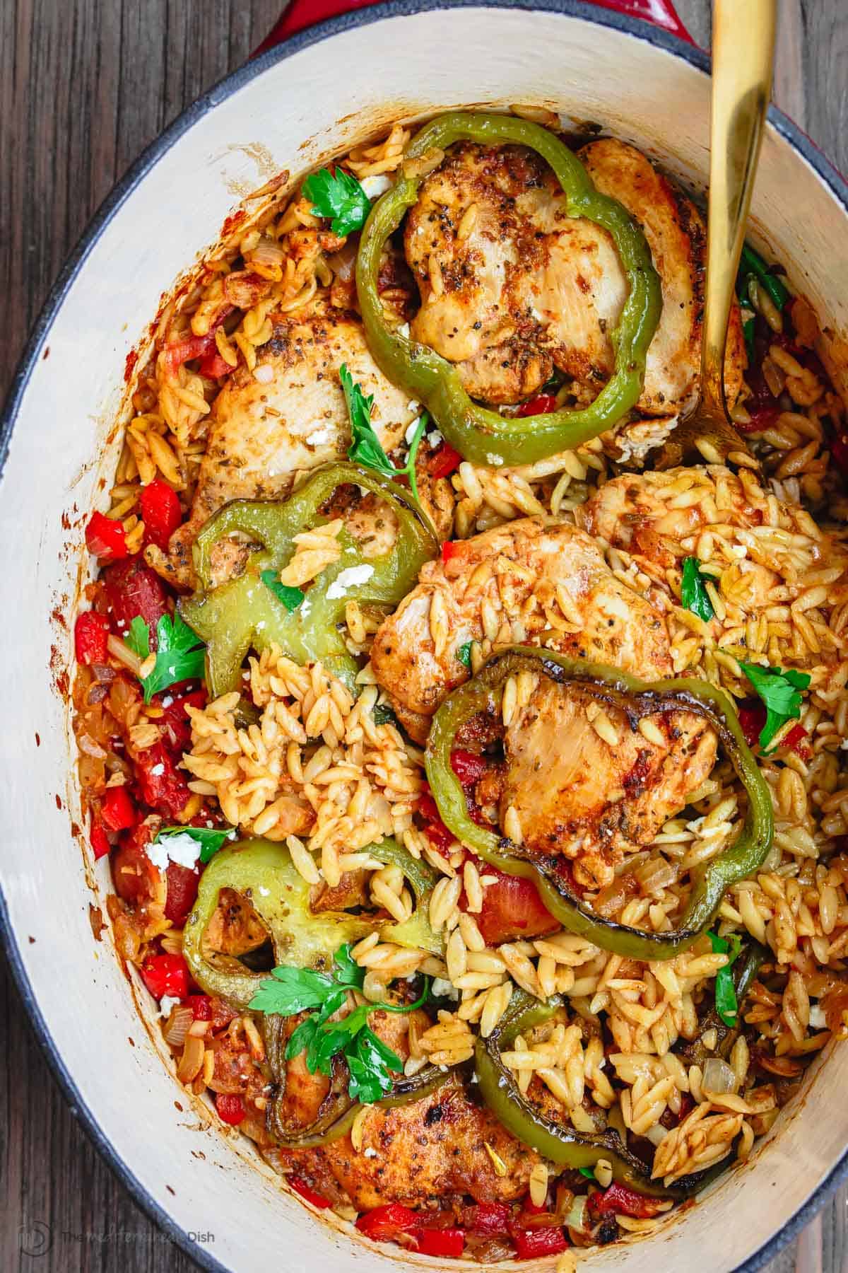 Chicken Thighs: Greek-Style Chicken Orzo | Recipe Cloud App