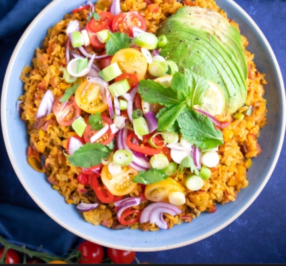 Vegetables with Spiced Rice | Recipe Cloud App