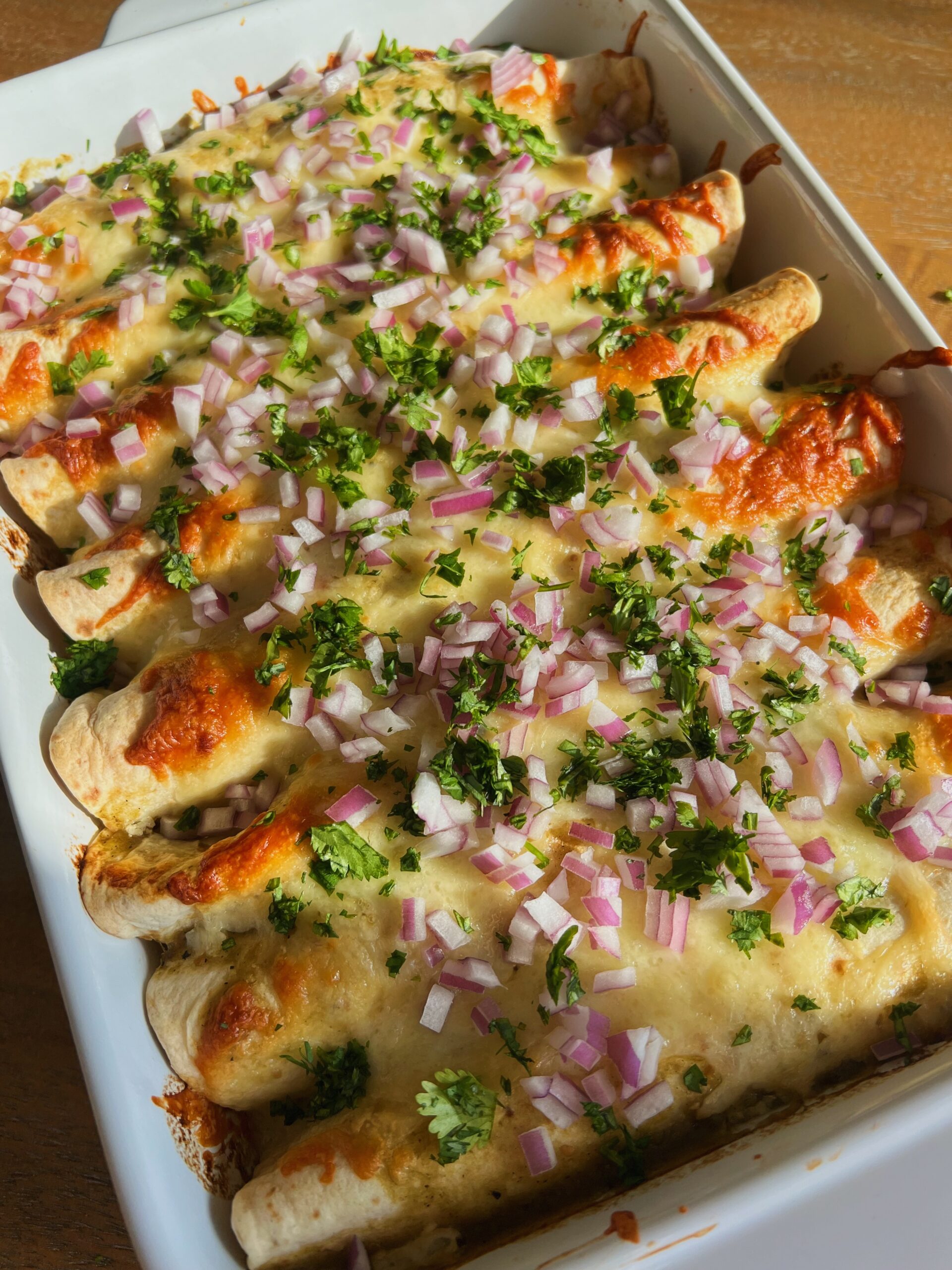 Creamy Cheesy Chicken Enchiladas | Recipe Cloud App