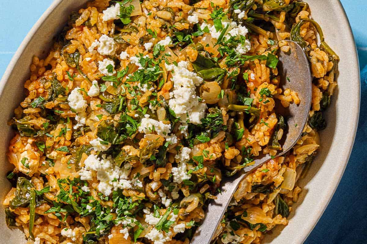 Rice: Spanakorizo Greek Spinach Rice | Recipe Cloud App