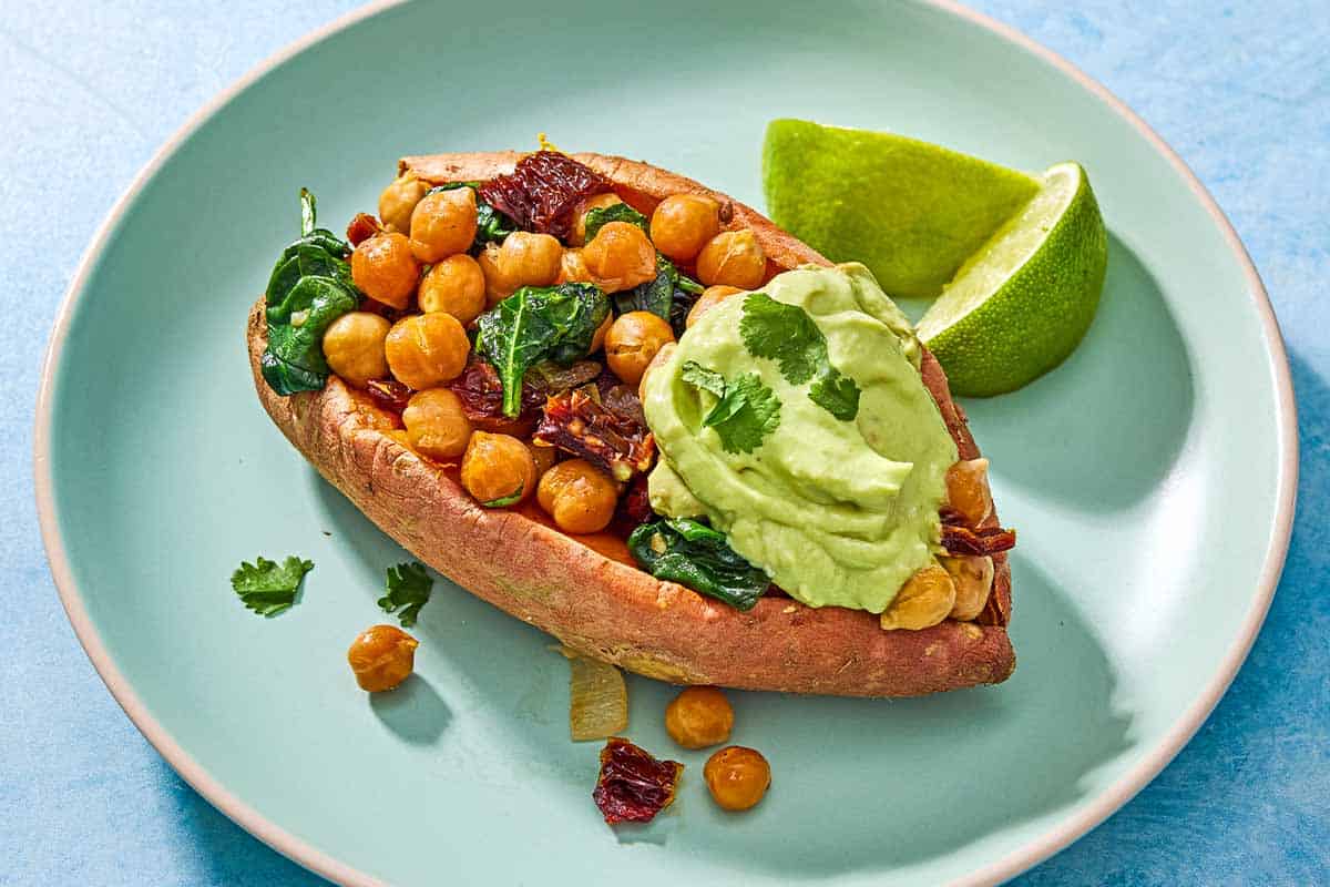 Stuffed Sweet Potatoes Recipe | The Mediterranean Dish | Recipe Cloud App