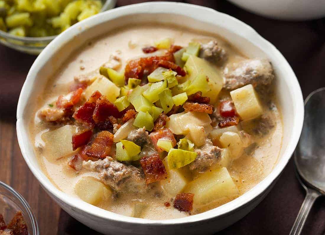 Soup:Creamy Cheeseburger | Recipe Cloud App