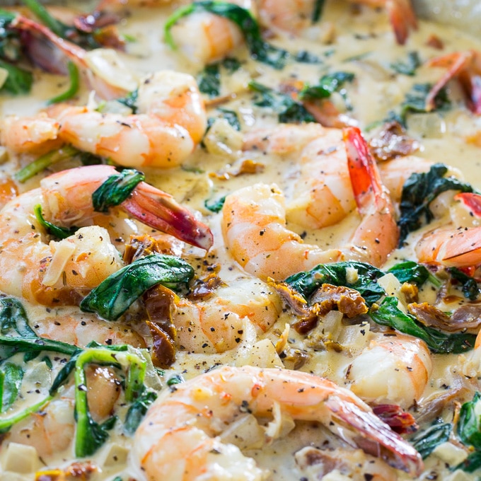 Creamy Tuscan Shrimp - Spicy Southern Kitchen | Recipe Cloud App