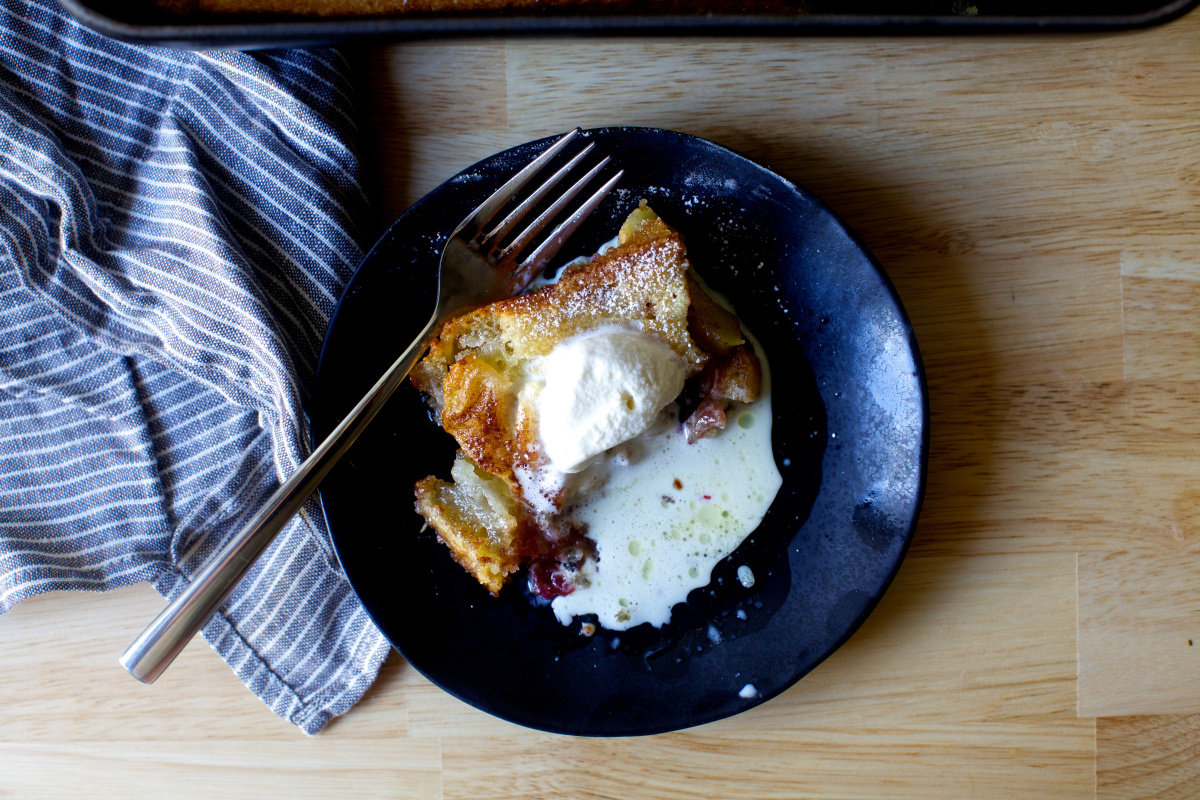 magic apple plum cobbler | Recipe Cloud App