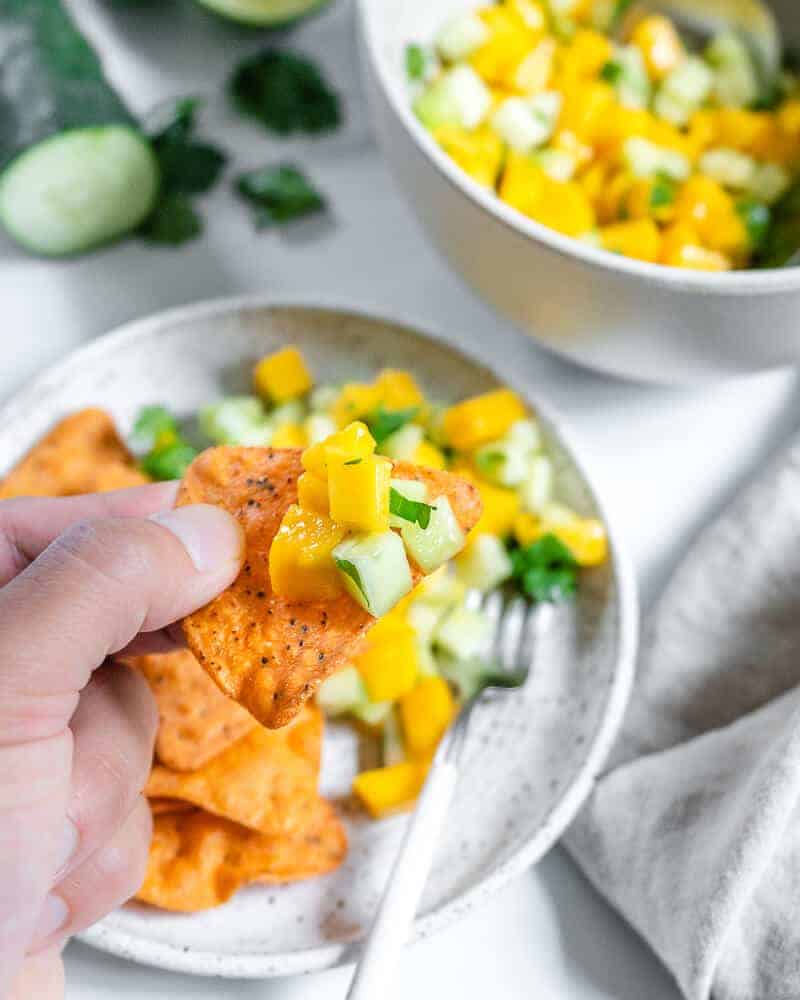 Mango - Cucumber Salsa | Recipe Cloud App