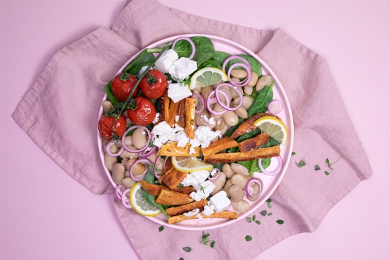 Feta Cheese & Bean Salad | Recipe Cloud App