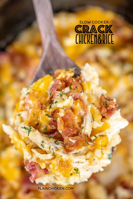 Chicken Breast: Slow Cooker Crack Chicken & Rice | Recipe Cloud App