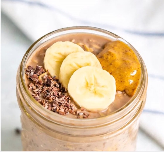 Choc-banana Overnight Oats | Recipe Cloud App