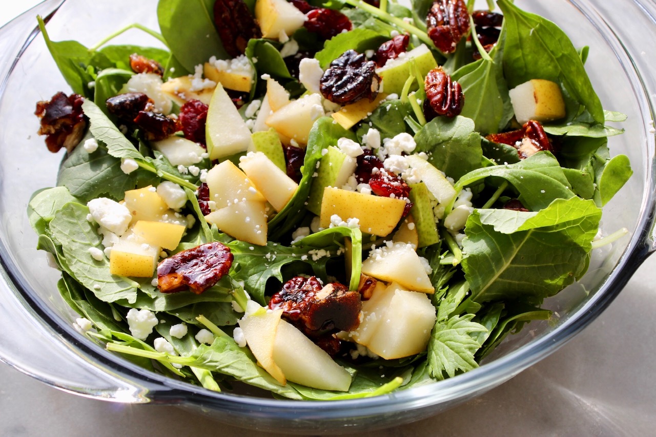 Pear & Cranberry Holiday Salad - Cuisine & Cocktails | Recipe Cloud App