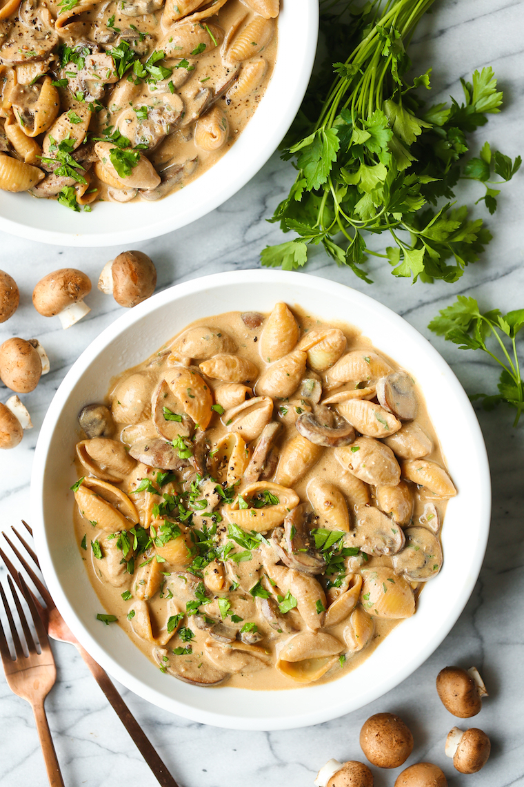 Creamy Mushroom Stroganoff Creamy Mushroom Stroganoff - Damn Delicious | Recipe Cloud App