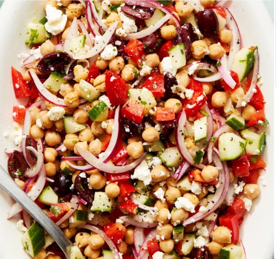 Mediterranean Chickpea & Feta Salad | Recipe Cloud App