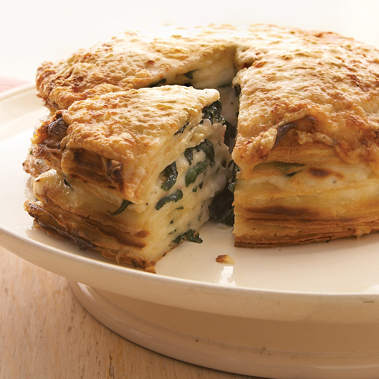 Spinach-Gruyere Gateau De Crepes | Recipe Cloud App