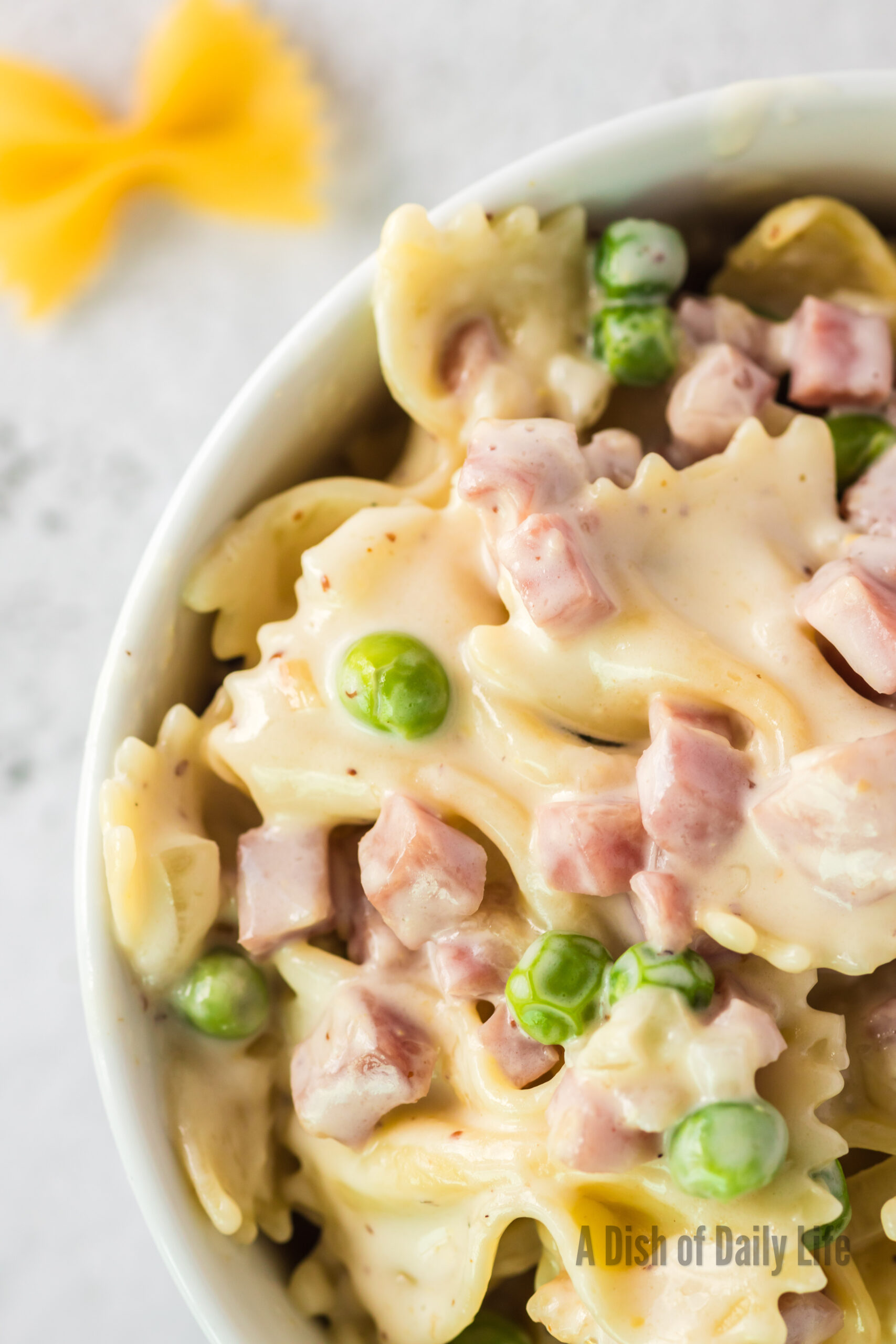 Pasta with Ham and Peas | Recipe Cloud App
